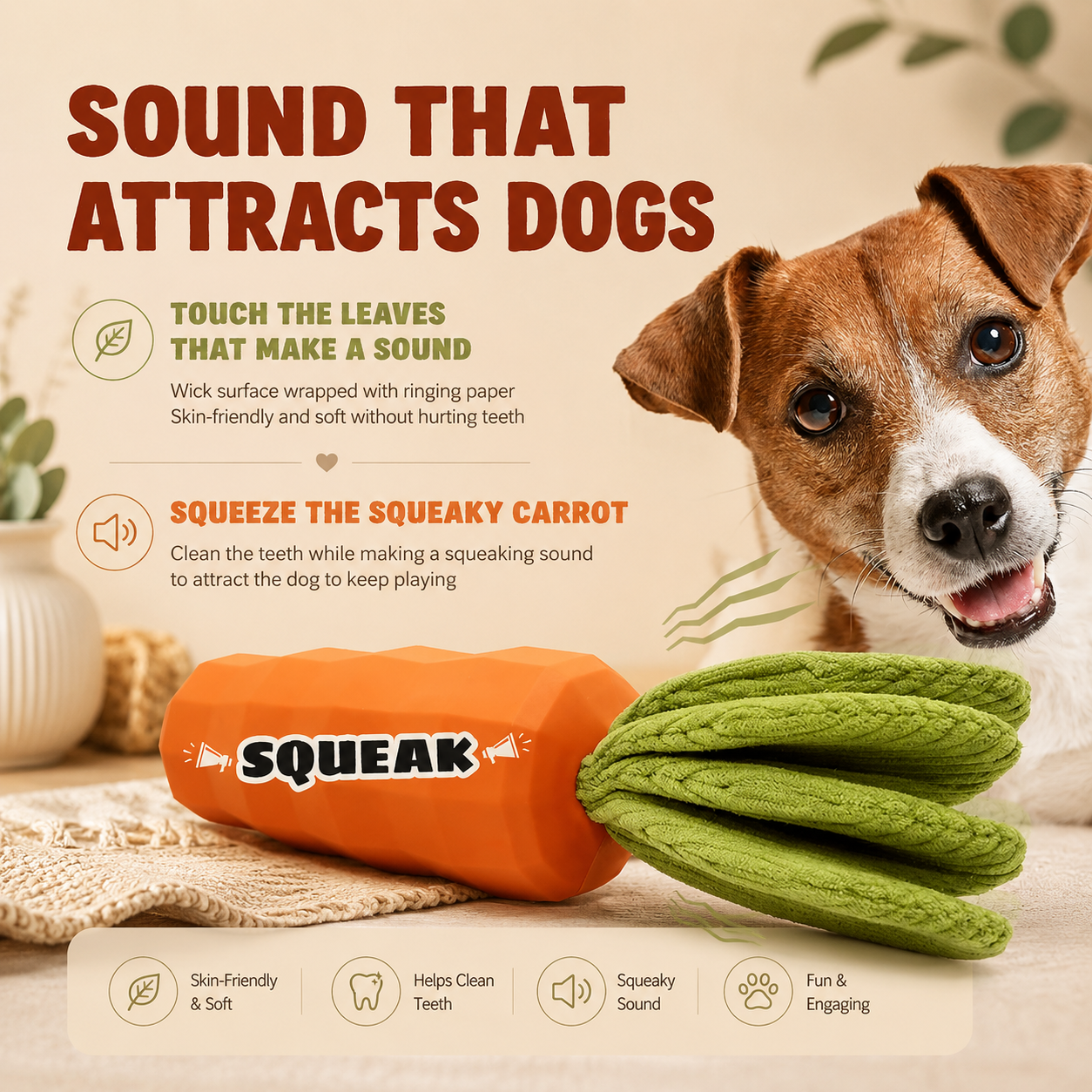 Harvest Carrot Chew Toy