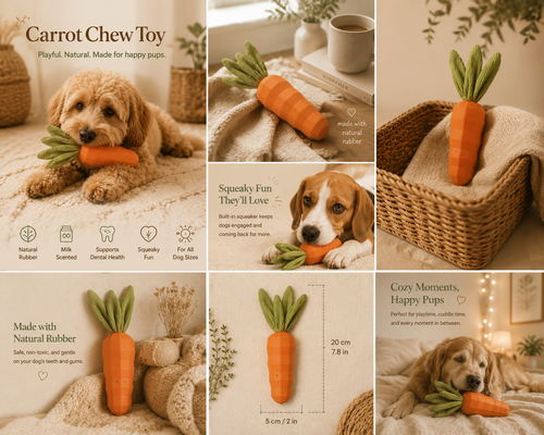 Harvest Carrot Chew Toy