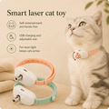 Smart Laser Cat-Teasing Collar Laser Rechargeable Auto Infrared Interactive Pet Kitten Toys for Relieve Anxiety Pet Supplies