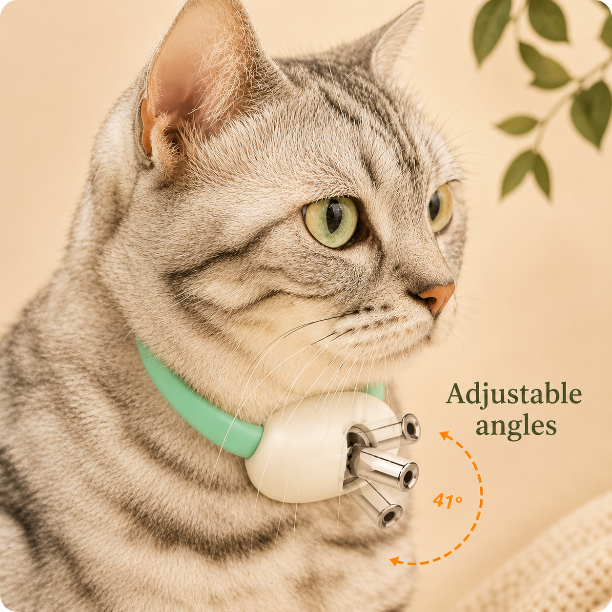 Smart Laser Cat-Teasing Collar Laser Rechargeable Auto Infrared Interactive Pet Kitten Toys for Relieve Anxiety Pet Supplies